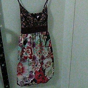 Xhilaration brand purple with flowers dress